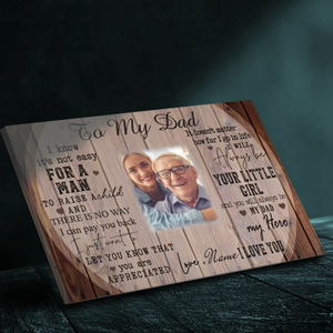 Personalized Father-Daughter Canvas – A Heartfelt Tribute to Dad | 89Prints