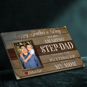 Customizable Canvas for Amazing Step-Dads – Perfect Father's Day Gift!