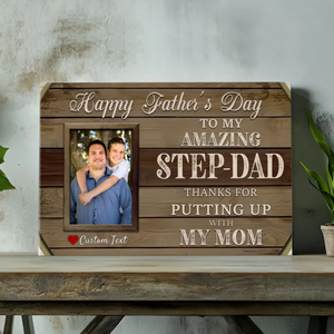 Customizable Canvas for Amazing Step-Dads – Perfect Father's Day Gift!