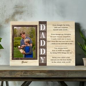 Personalized Canvas: You Are the Best Daddy in the World | 89Prints