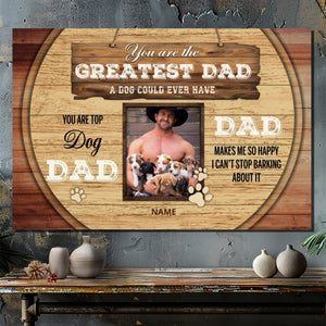 Personalized Canvas – A Fun Tribute to Your Favorite Dog Dad | 89Prints