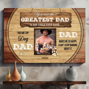 Personalized Canvas – A Fun Tribute to Your Favorite Dog Dad | 89Prints