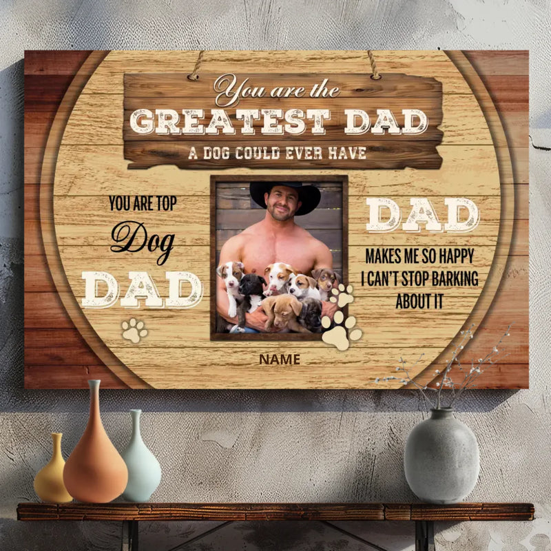 Personalized Canvas – A Fun Tribute to Your Favorite Dog Dad | 89Prints