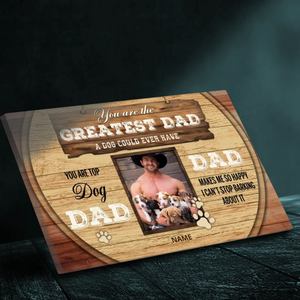 Personalized Canvas – A Fun Tribute to Your Favorite Dog Dad | 89Prints