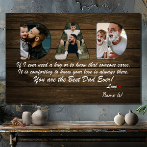 Customizable Best Dad Ever Canvas – Heartfelt Gift for Fathers | 89Prints