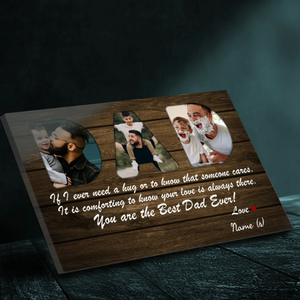 Customizable Best Dad Ever Canvas – Heartfelt Gift for Fathers | 89Prints
