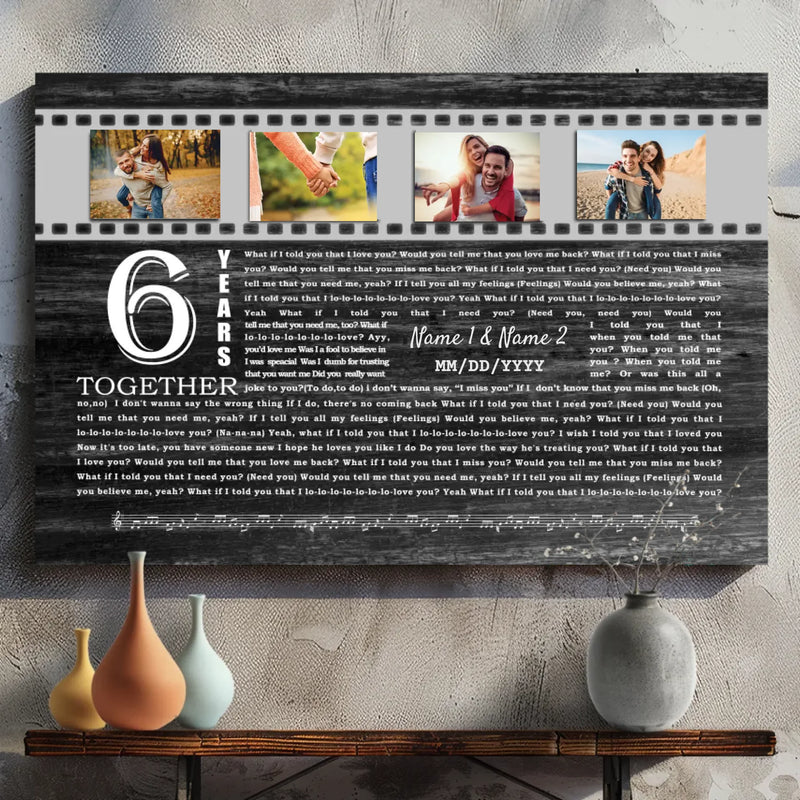 Custom 6th Anniversary Canvas - What If I Told You I Love You?