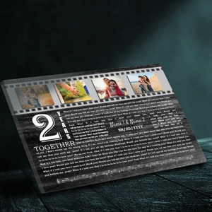 Celebrate 2 Years of Love: Personalized Canvas - 