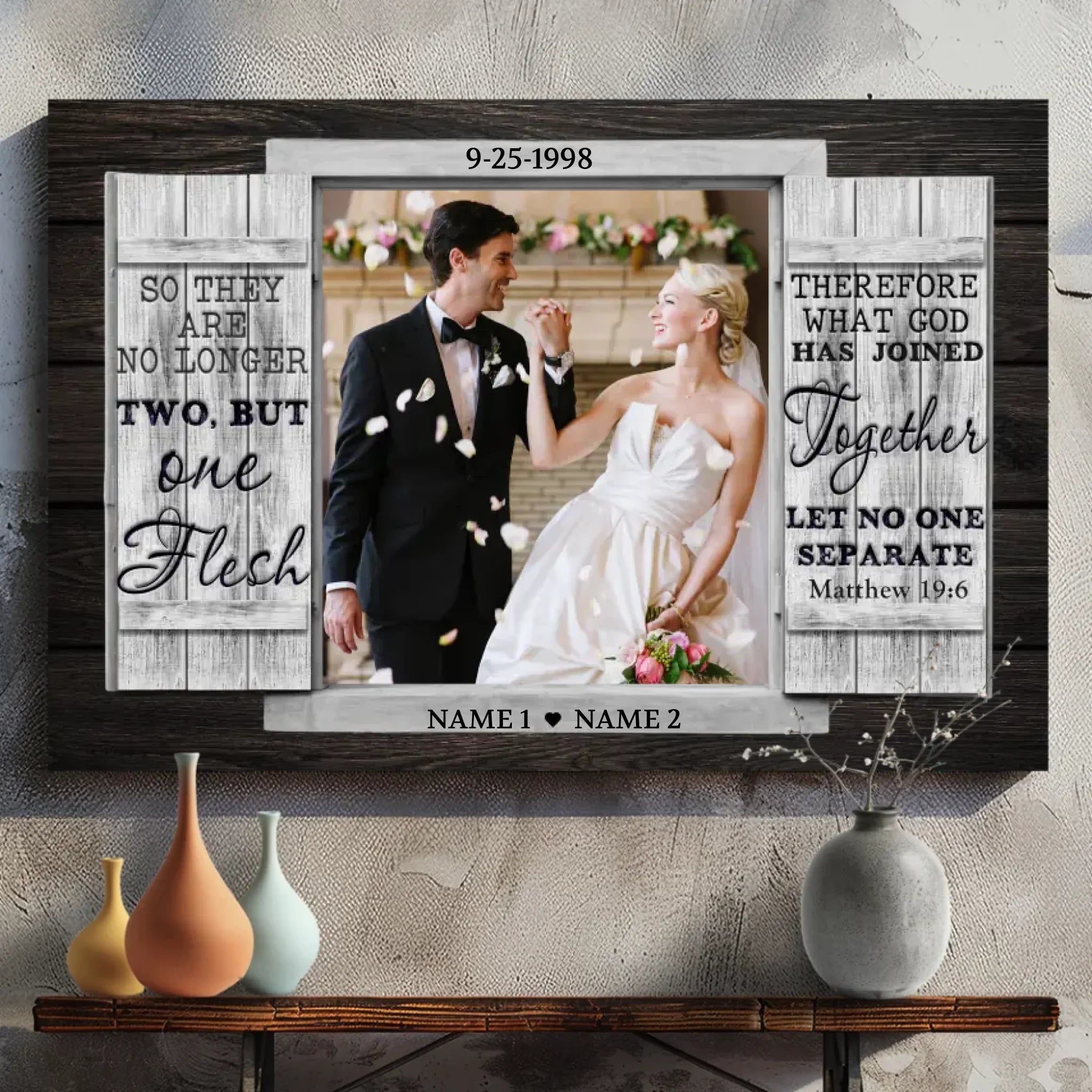 Personalized Marriage Canvas: Celebrating Your Journey as One | 89Prints