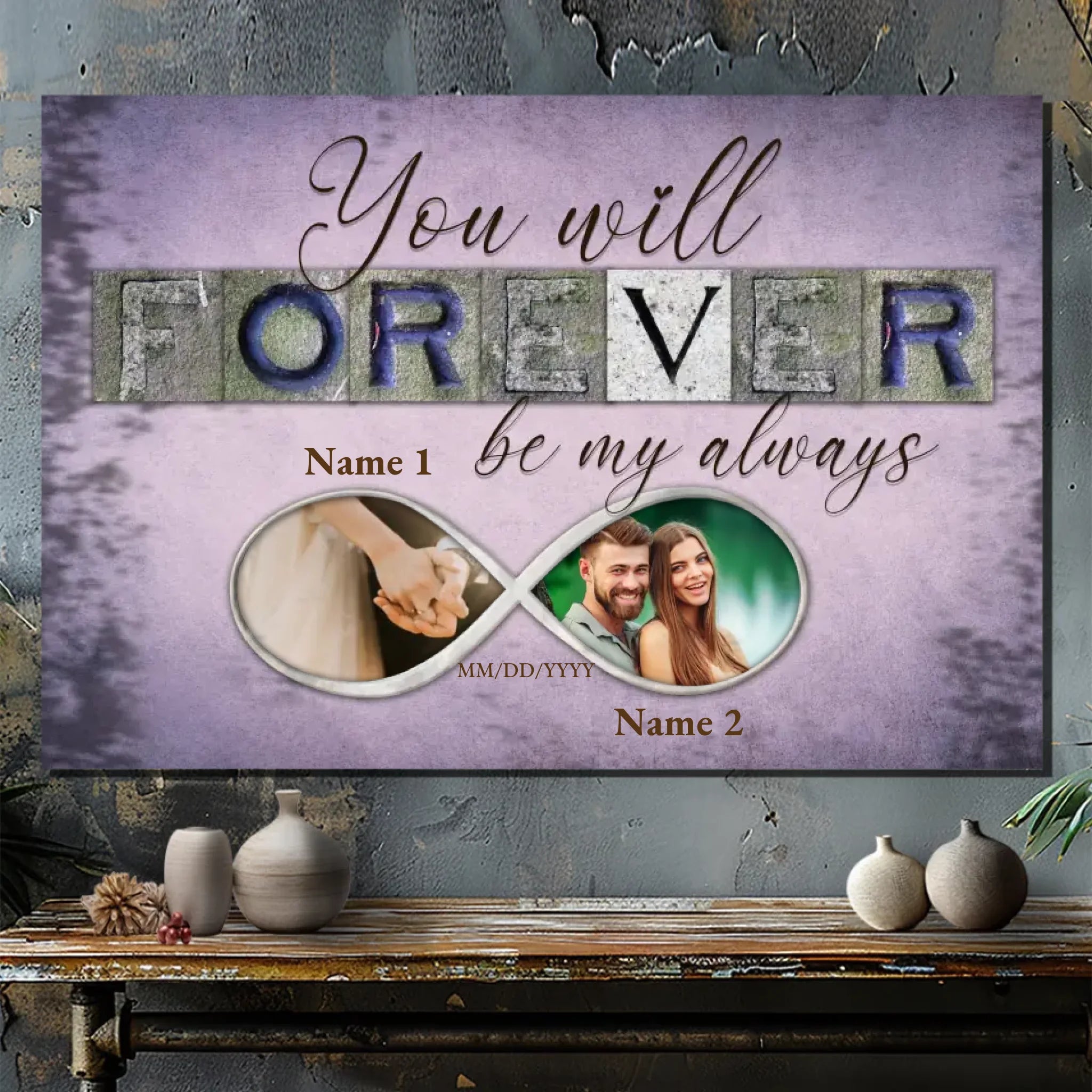 Custom Wedding Canvas At 89Prints - Forever Be My Always