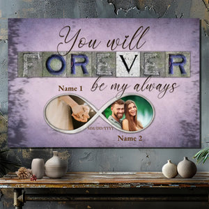 Custom Wedding Canvas At 89Prints - Forever Be My Always
