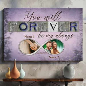 Custom Wedding Canvas At 89Prints - Forever Be My Always