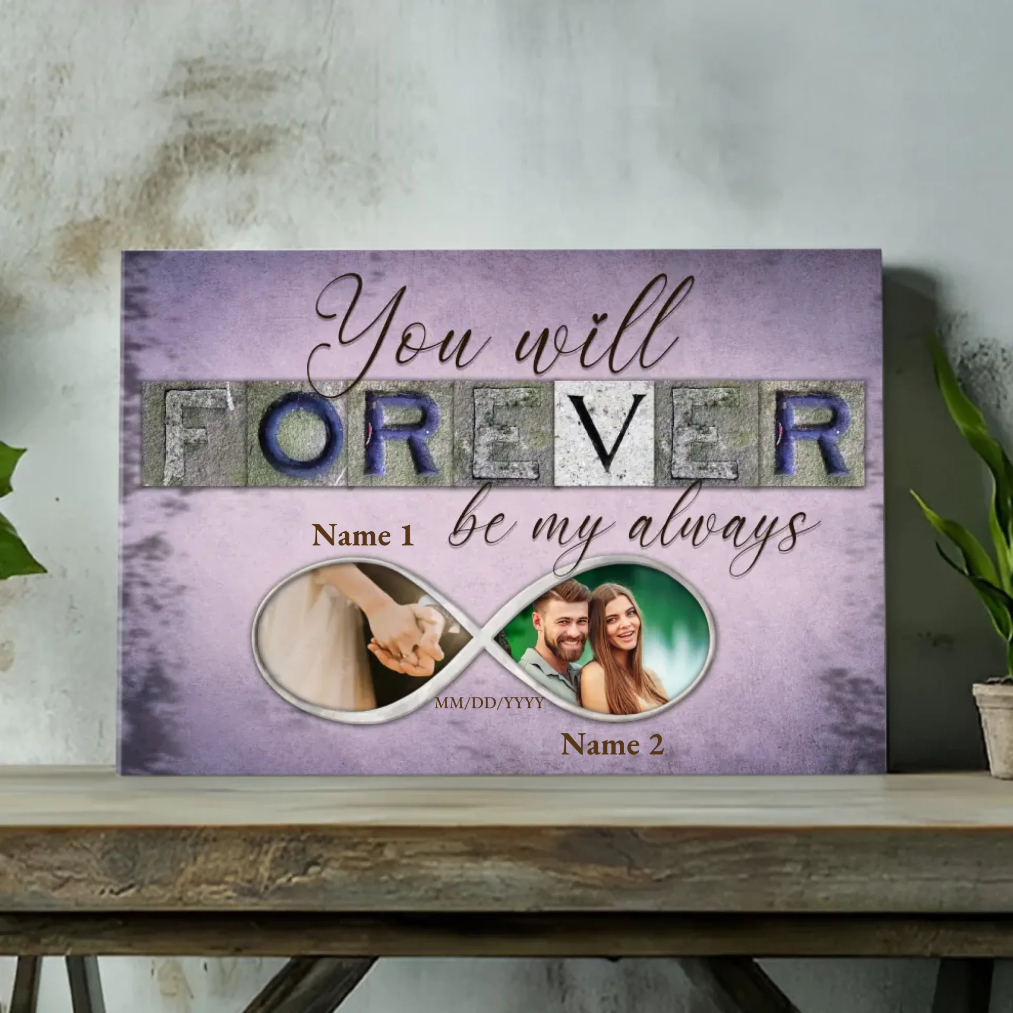 Custom Wedding Canvas At 89Prints - Forever Be My Always