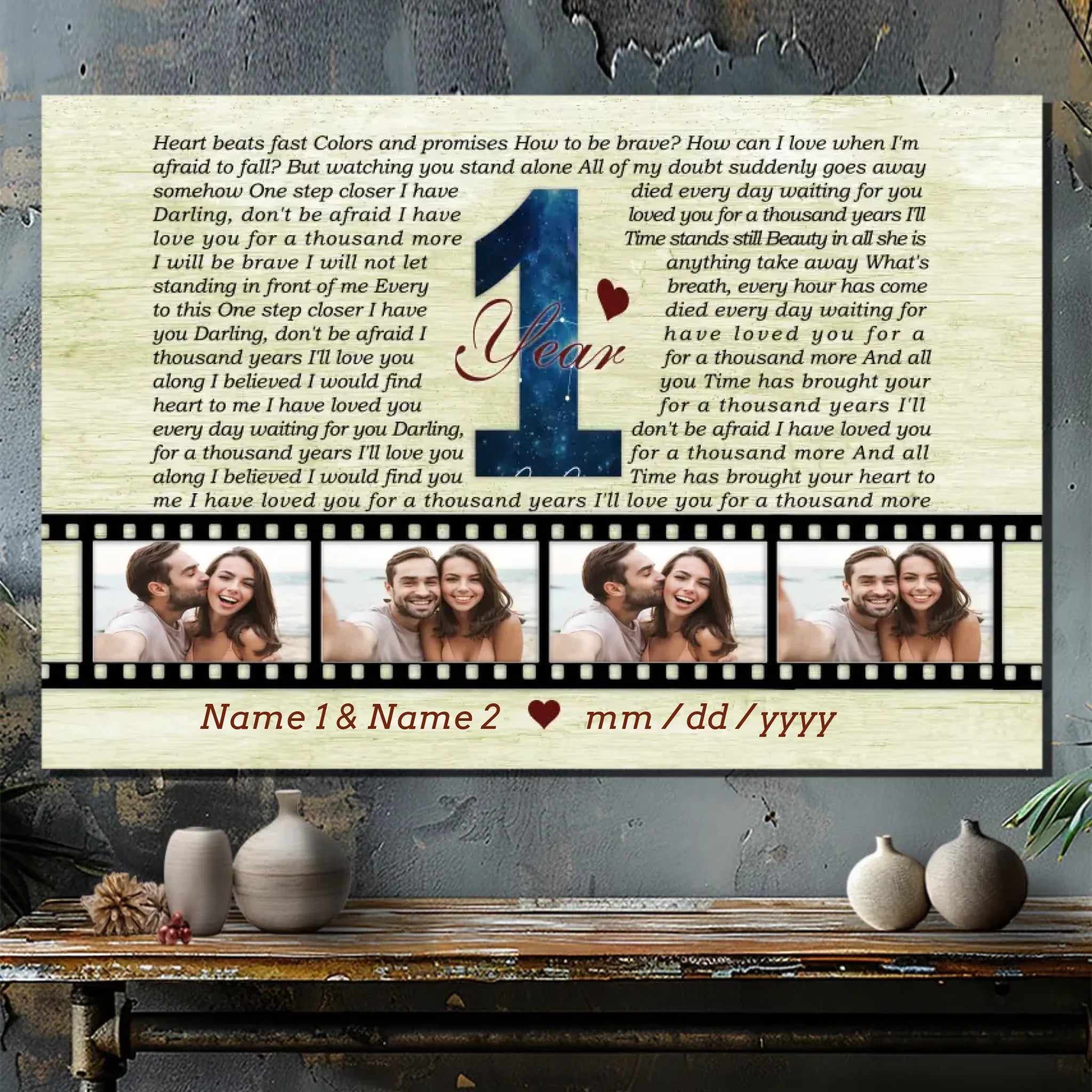 Personalized Anniversary Canvas - 