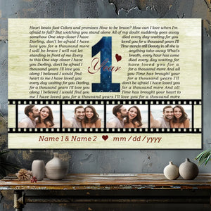 Personalized Anniversary Canvas - 