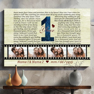 Personalized Anniversary Canvas - 
