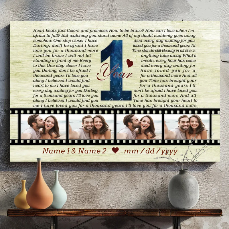 Personalized Anniversary Canvas - 