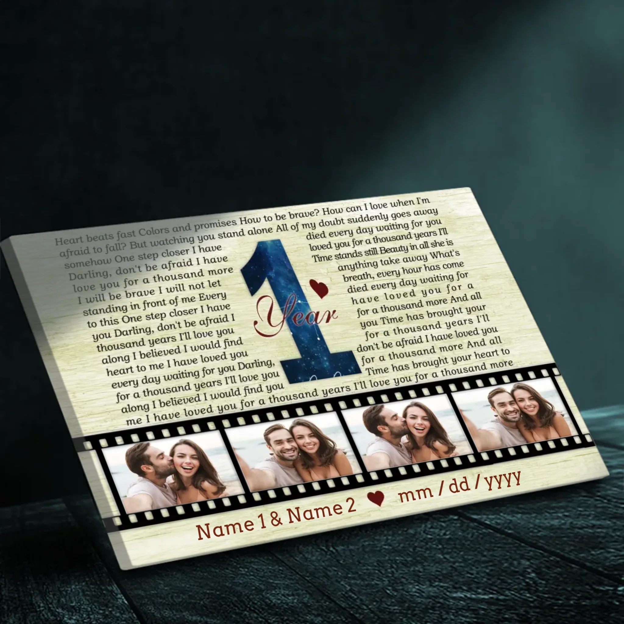 Personalized Anniversary Canvas - 