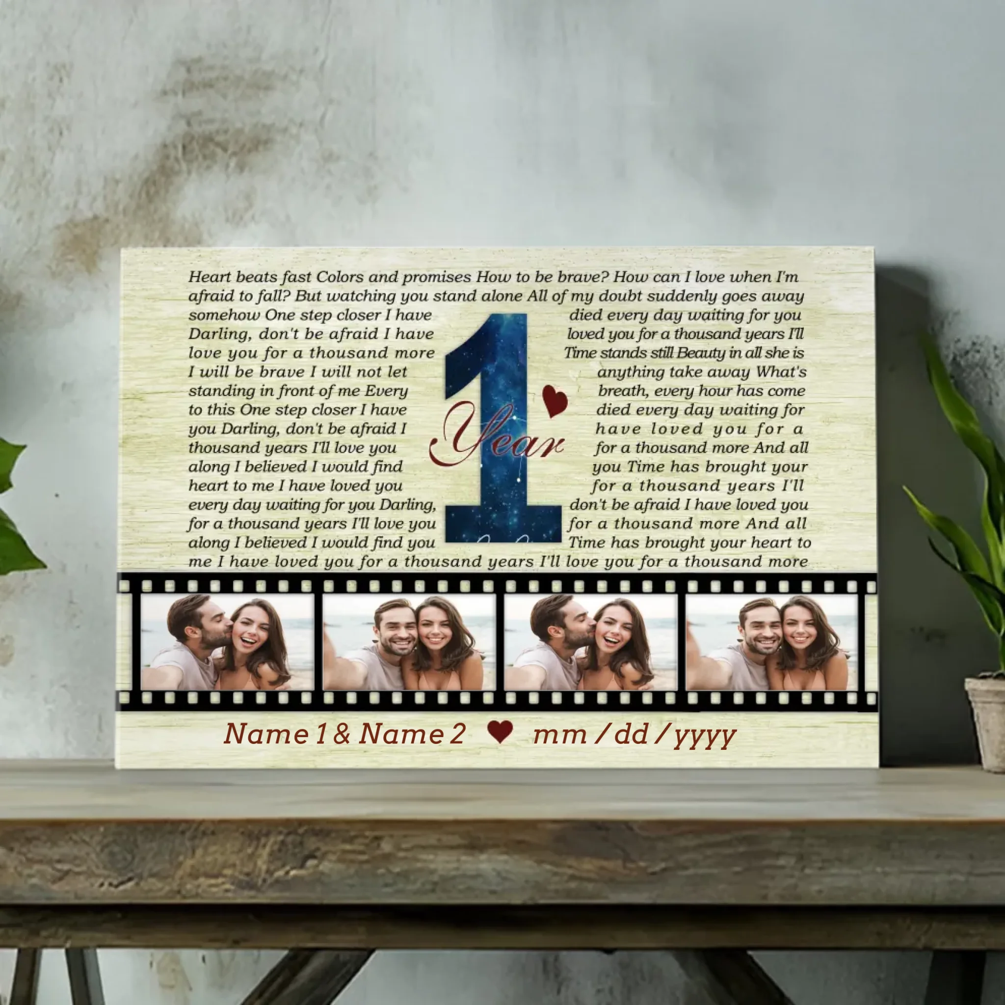 Personalized Anniversary Canvas - 