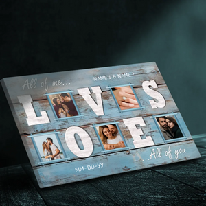 Custom Couple's Canvas - Personalized 5 Photo Collage Gift | 89Prints