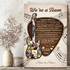 Unstoppable Together - Personalized Canvas Painting of a Happy Couple