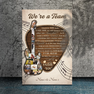 Unstoppable Together - Personalized Canvas Painting of a Happy Couple