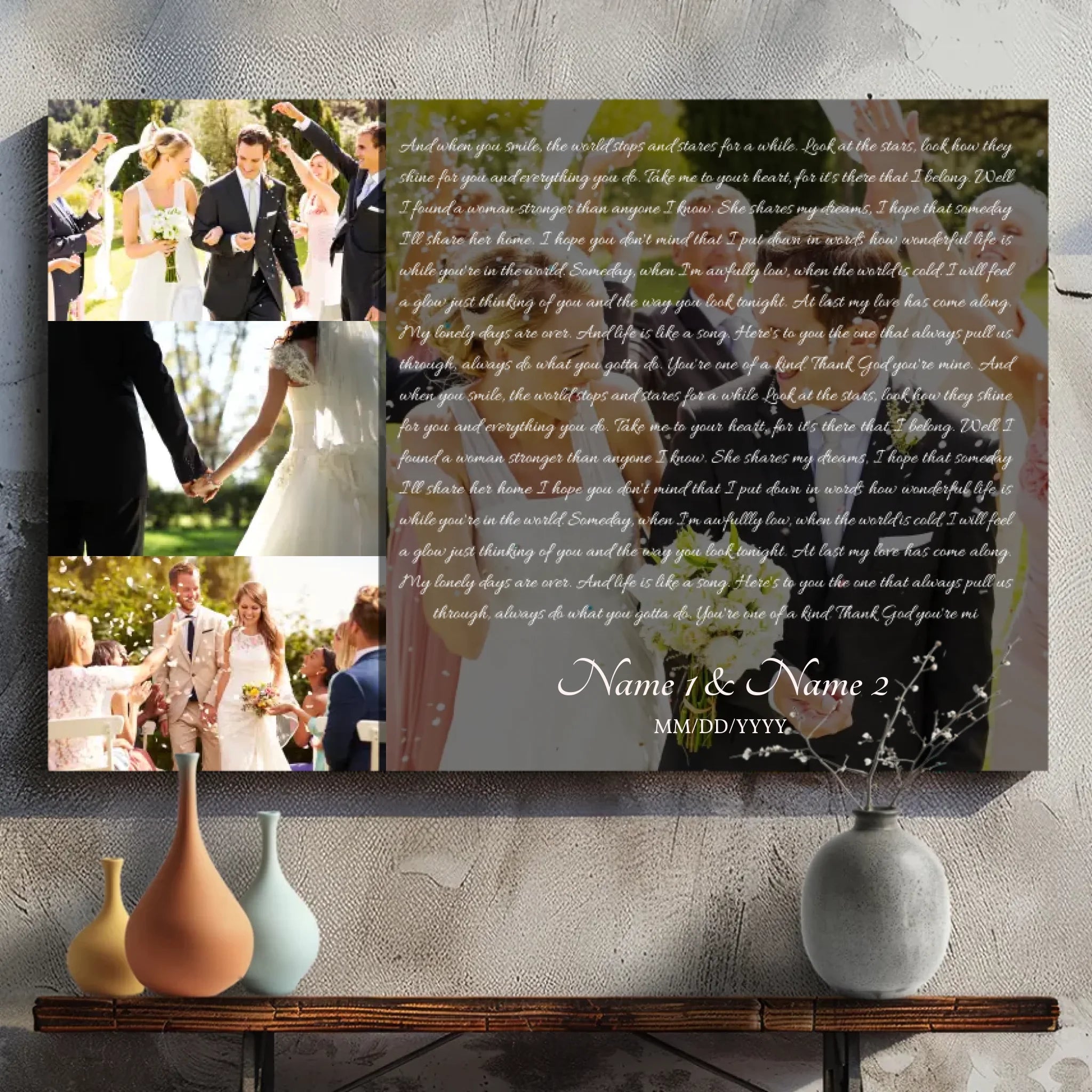 You're One of a Kind - Custom Love Canvas for Couples | 89Prints
