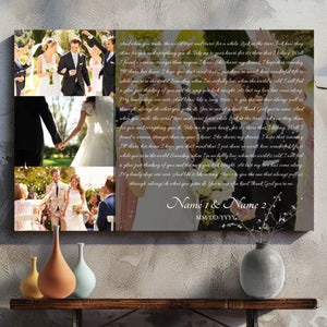 You're One of a Kind - Custom Love Canvas for Couples | 89Prints