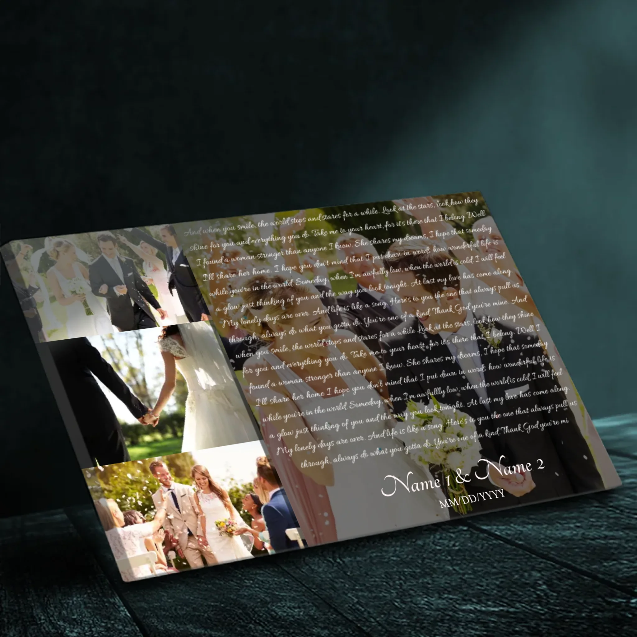You're One of a Kind - Custom Love Canvas for Couples | 89Prints