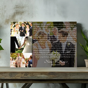 You're One of a Kind - Custom Love Canvas for Couples | 89Prints