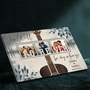 Always and Forever Yours - Personalized Canvas for Couples From 89Prints