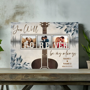 Always and Forever Yours - Personalized Canvas for Couples From 89Prints