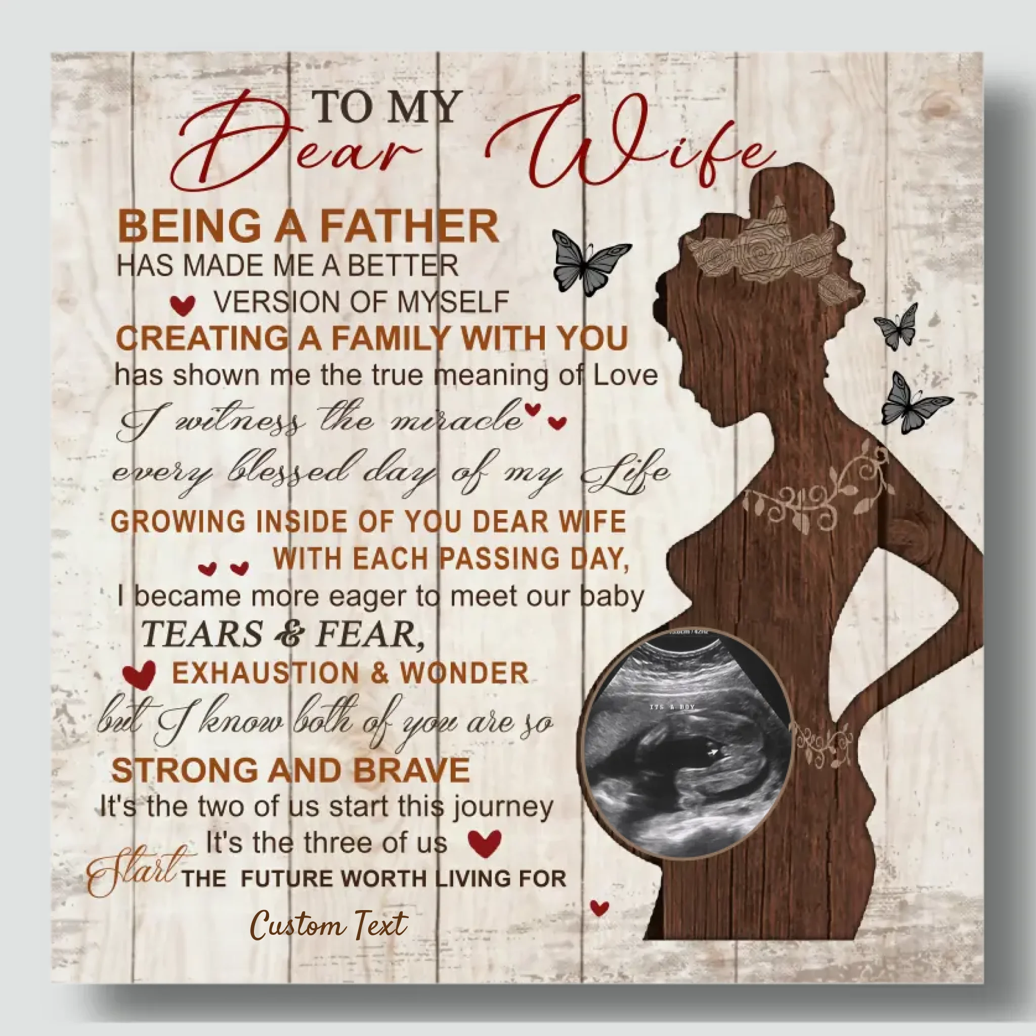 Custom canvas painting: Celebrating Our Journey of Love and Family | 89Prints