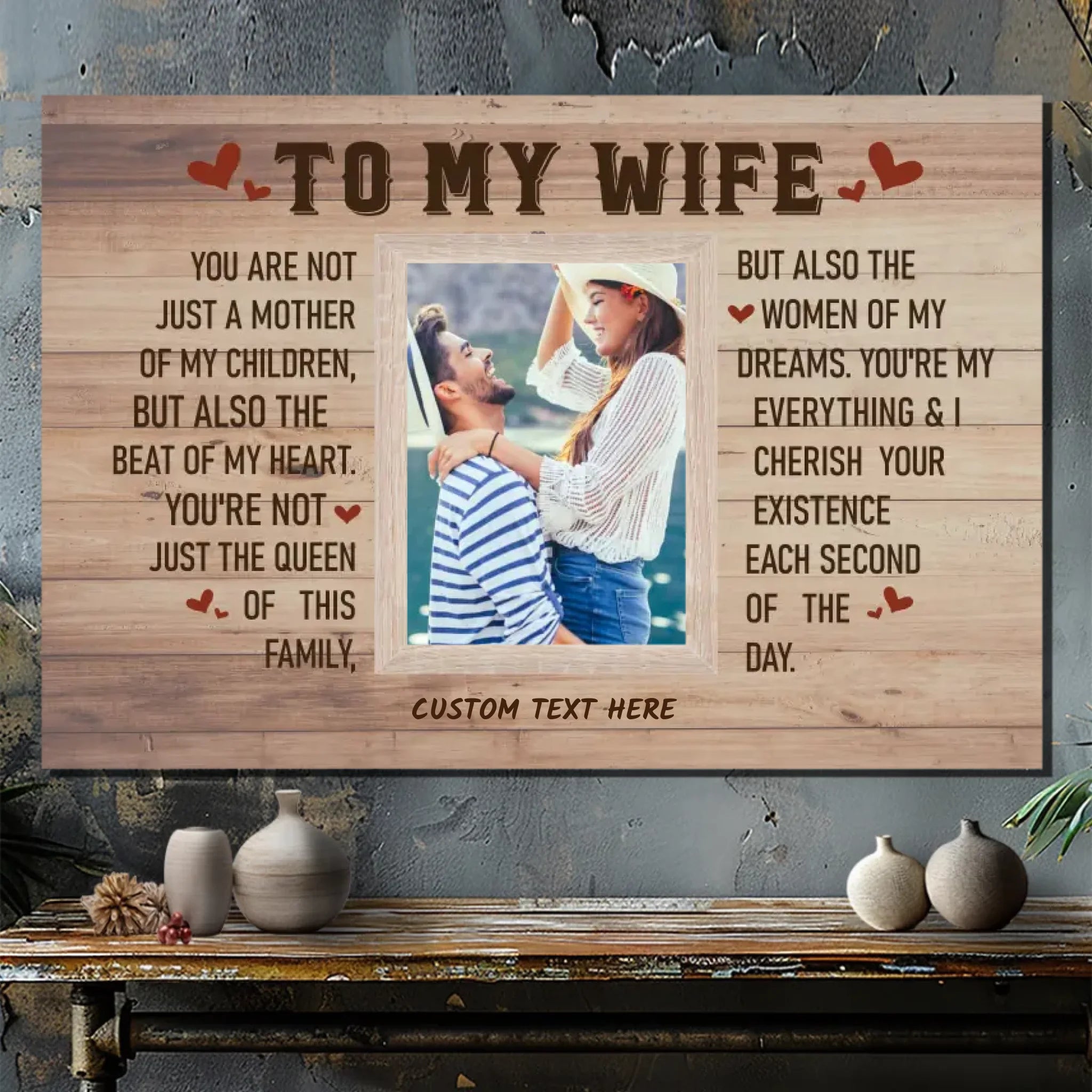 Custom To My Beloved Wife Canvas: A Heartfelt Tribute to Love
