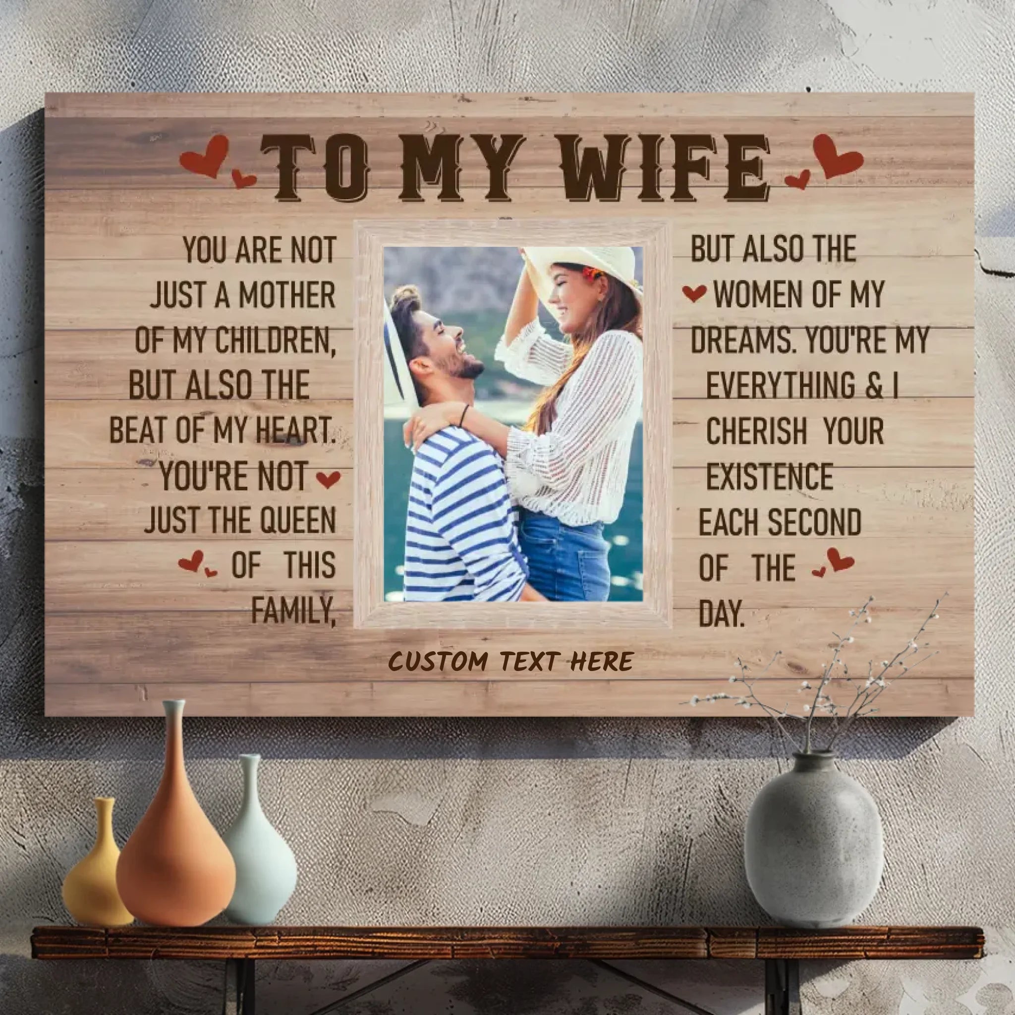 Custom To My Beloved Wife Canvas: A Heartfelt Tribute to Love