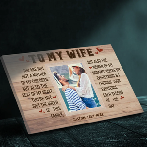 Custom To My Beloved Wife Canvas: A Heartfelt Tribute to Love