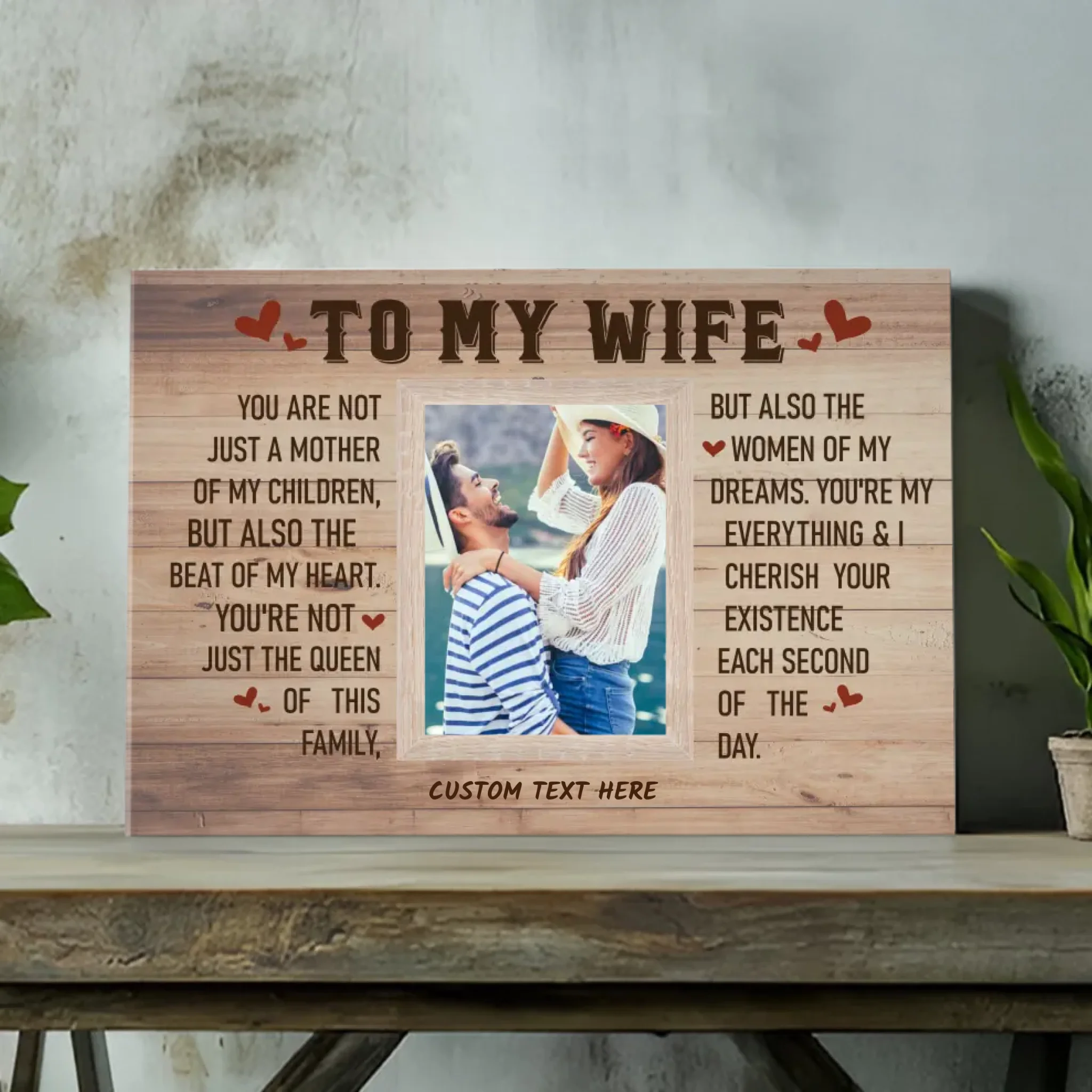 Custom To My Beloved Wife Canvas: A Heartfelt Tribute to Love