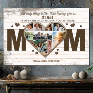 Custom Mom Canvas – Personalized Family Wall Art for Wife & Mother | 89Prints