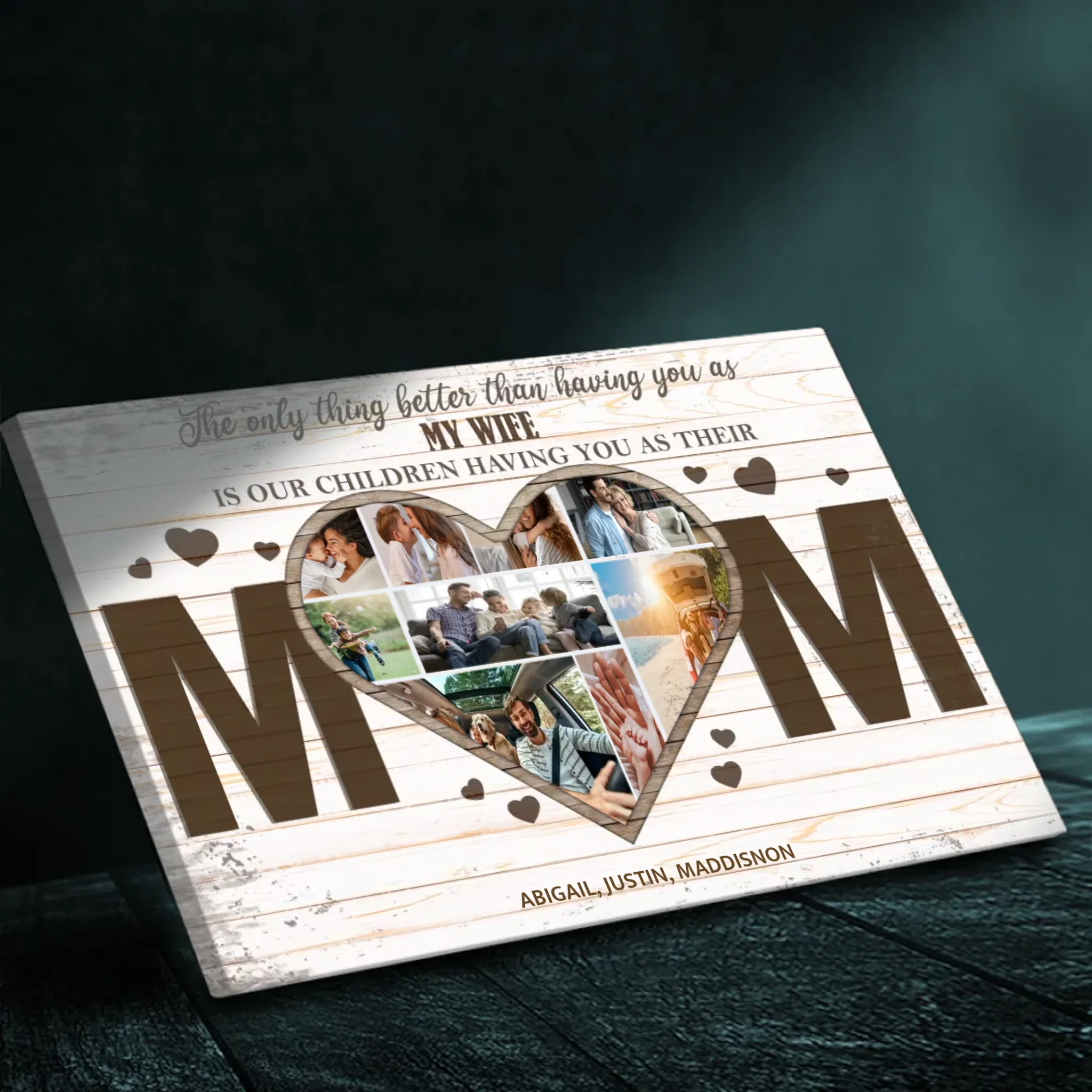 Custom Mom Canvas – Personalized Family Wall Art for Wife & Mother | 89Prints