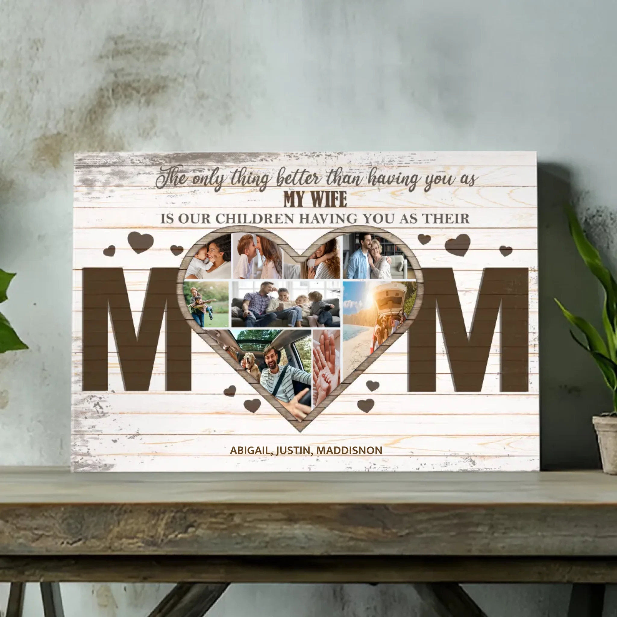 Custom Mom Canvas – Personalized Family Wall Art for Wife & Mother | 89Prints