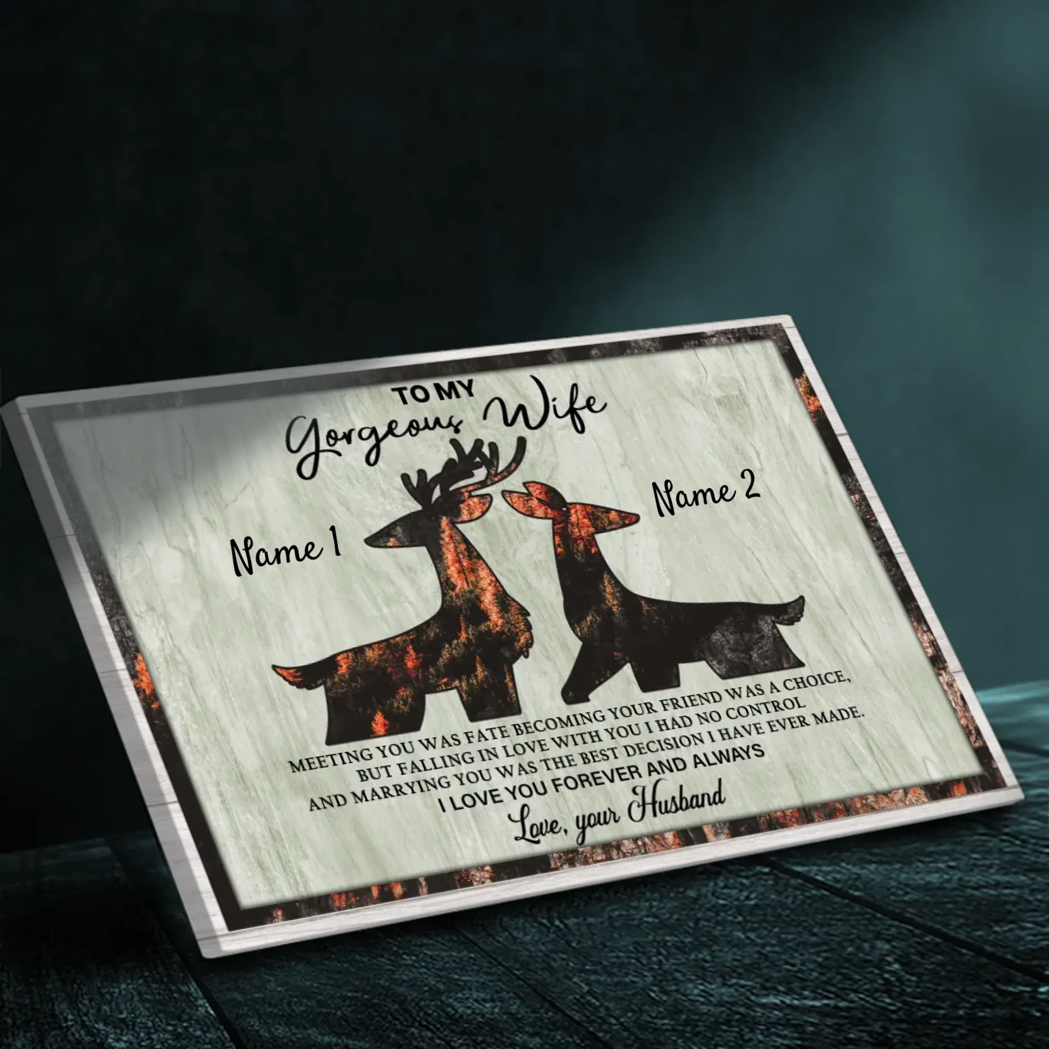 Customizable Canvas for Couples at 89Prints: Meeting You Was Fate