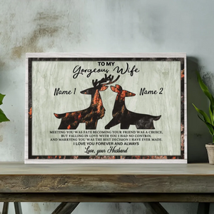 Customizable Canvas for Couples at 89Prints: Meeting You Was Fate