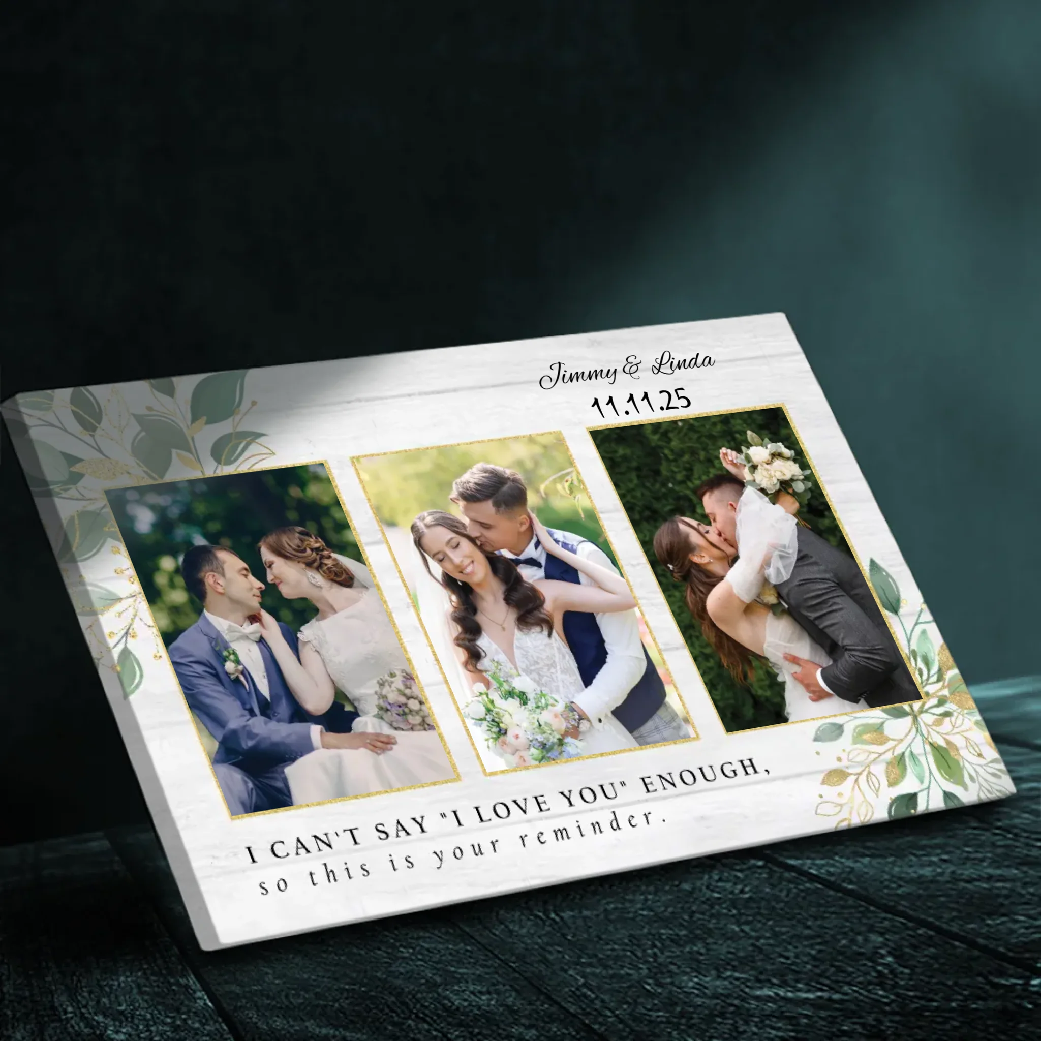 Personalized Love Reminder Canvas: I Can't Say I Love You Enough