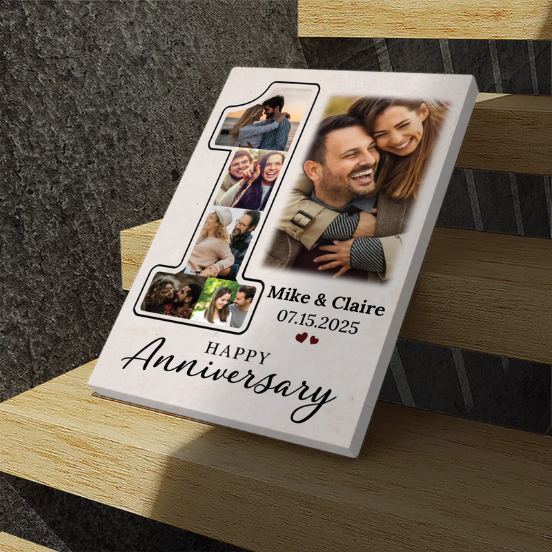 Personalized Anniversary Canvas for Couples - Celebrate Your Love | 89Prints