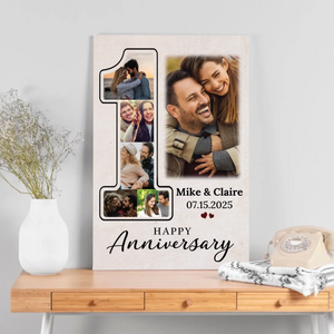 Personalized Anniversary Canvas for Couples - Celebrate Your Love | 89Prints