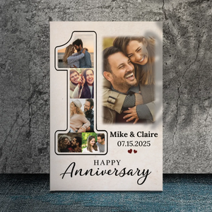 Personalized Anniversary Canvas for Couples - Celebrate Your Love | 89Prints