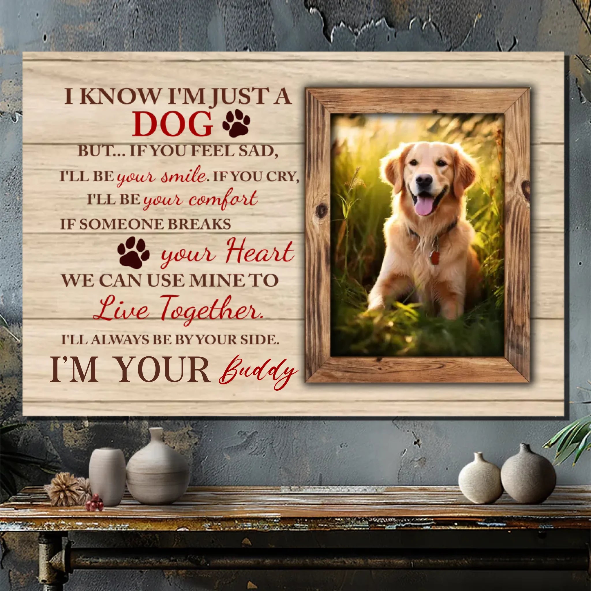 Custom Dog Portrait Canvas: Your Furry Best Friend At 89Prints