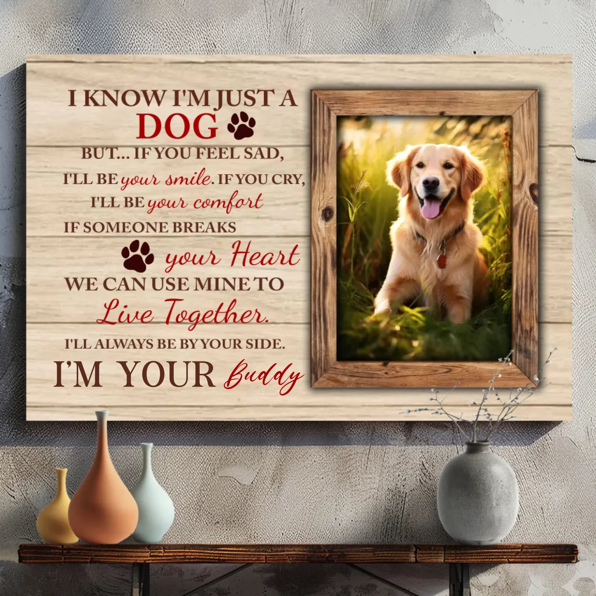 Custom Dog Portrait Canvas: Your Furry Best Friend At 89Prints