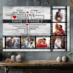 Personalized Canvas Art - Perfect Soul Mates and True Love | 89Prints