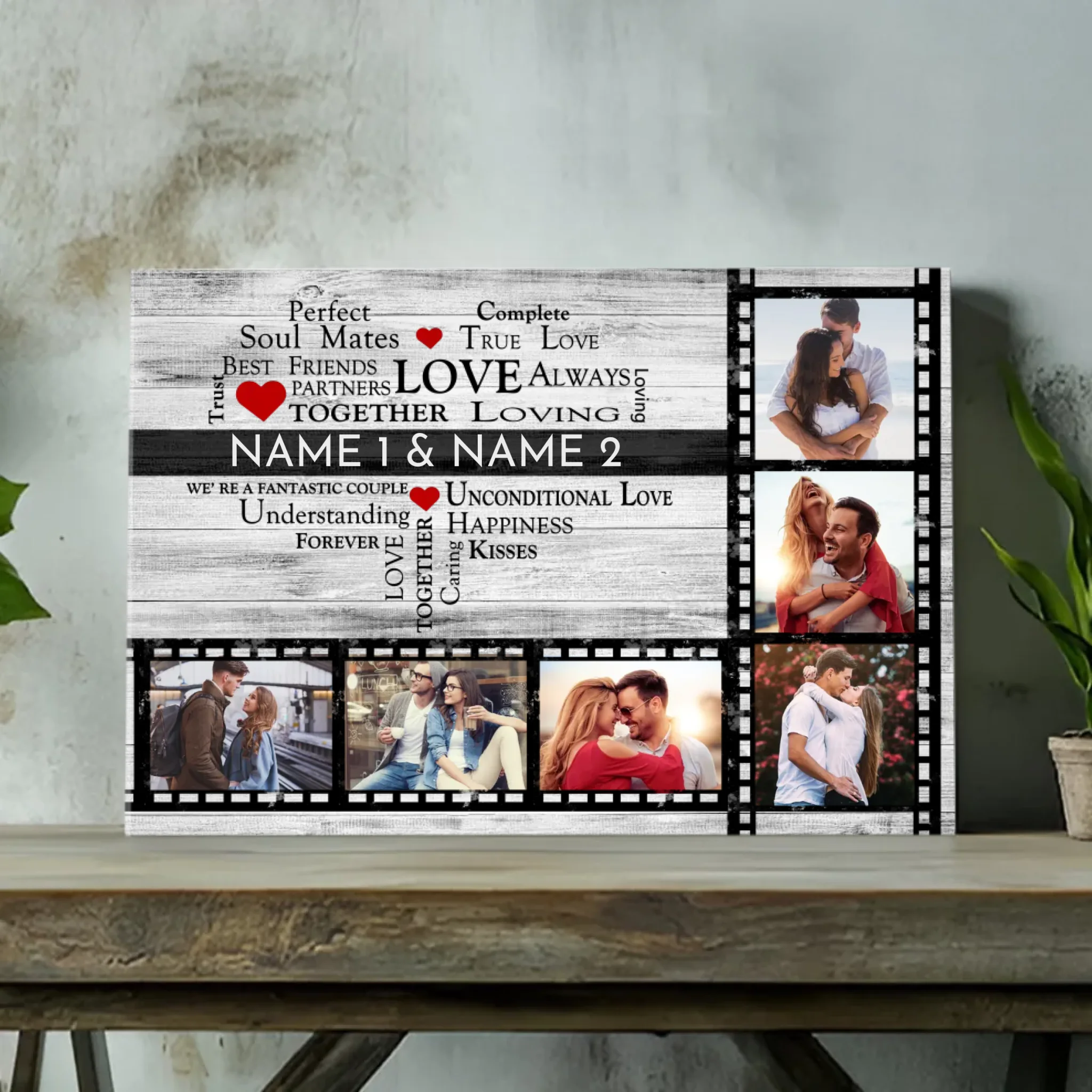 Personalized Canvas Art - Perfect Soul Mates and True Love | 89Prints